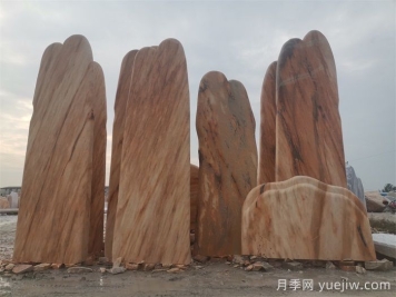 如何因地制宜的选择晚霞红景观石？